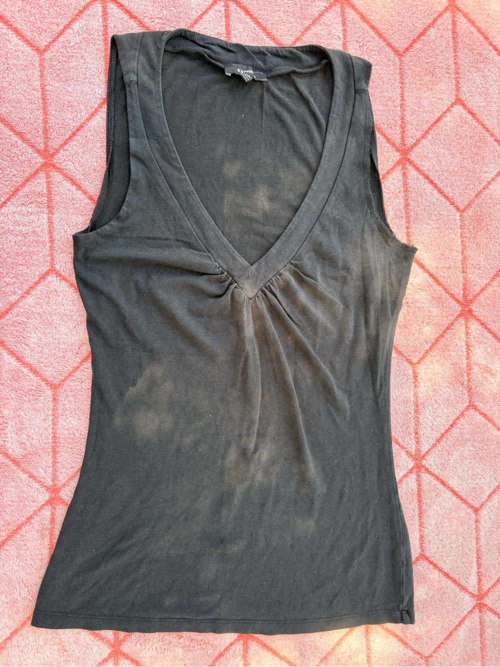 Express Black V-Neck Sleeveless Tank